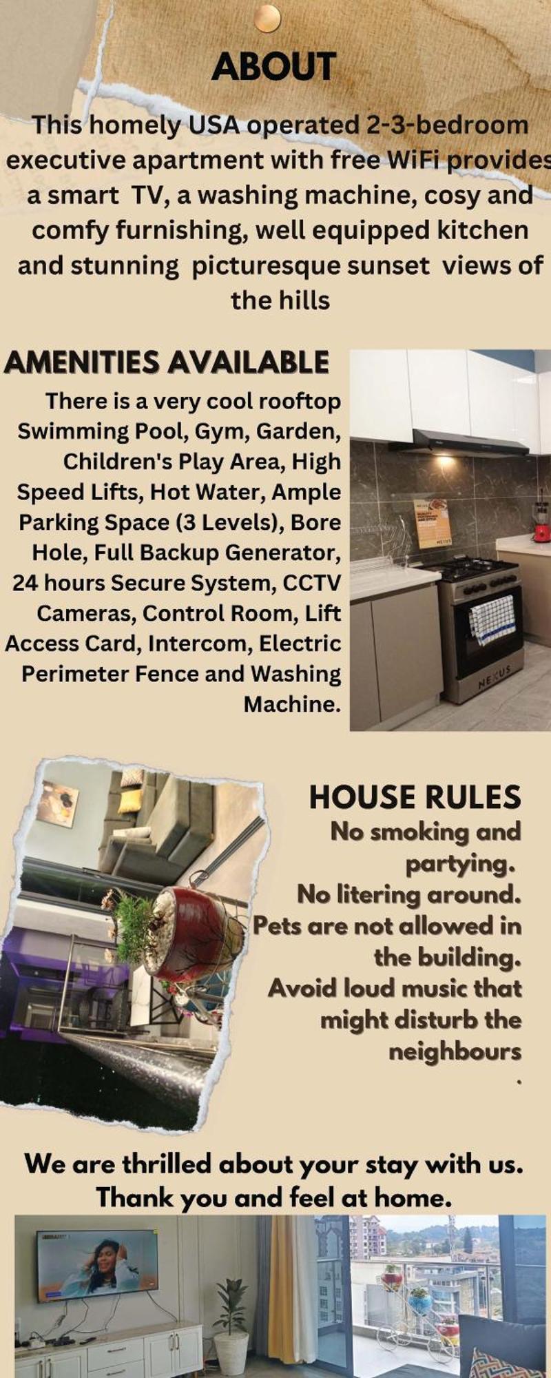 Stayrest Safari Tours New 3 Bedroom Apartments In Kilimani Nairobi With Rooftop Pool Exteriör bild